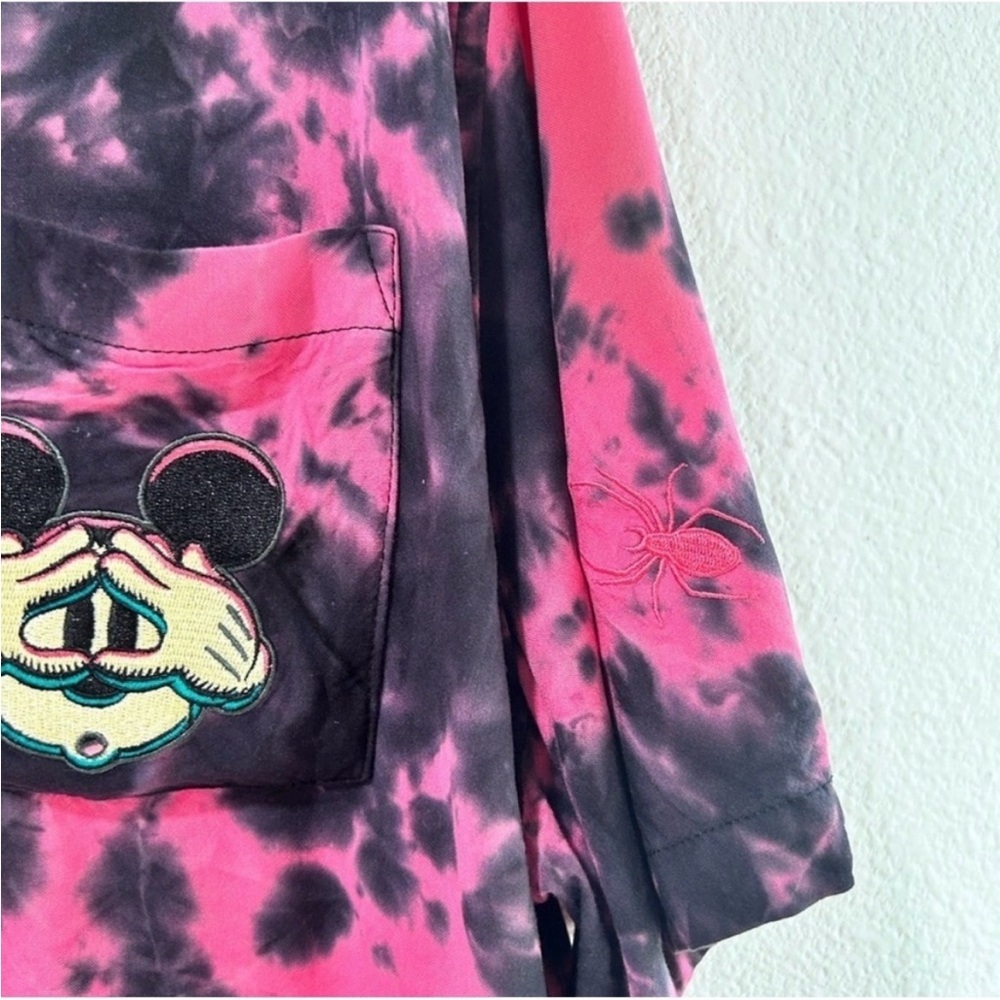 Disney Pink and Black Tie-Dye Shirt - Picture 8 of 15